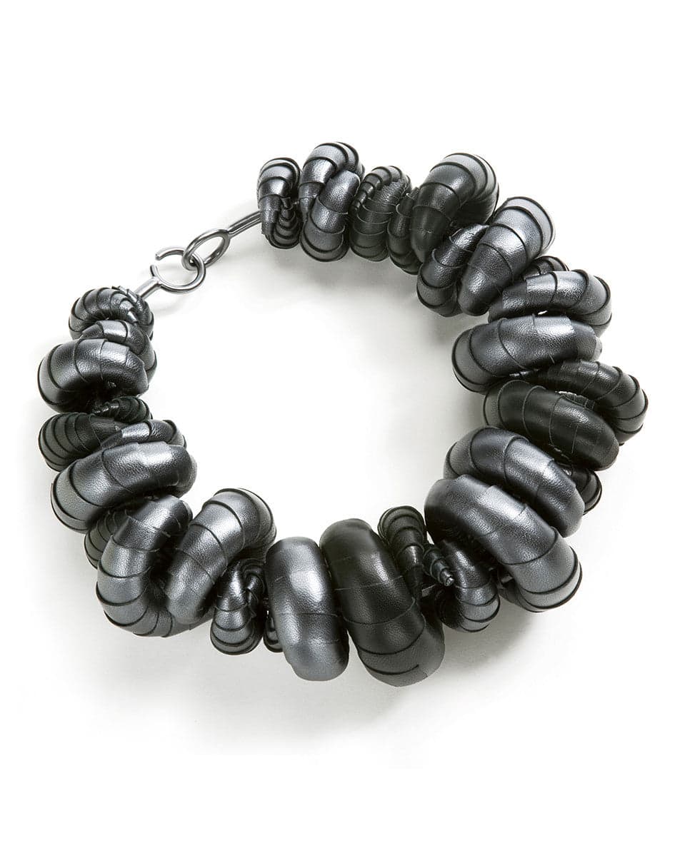 Gray Roll Necklace