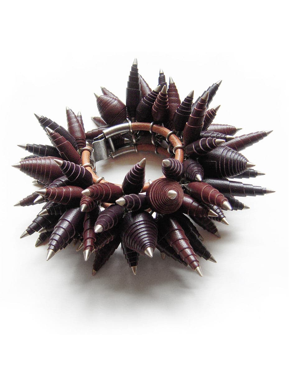 Maroon Scroll Bracelet