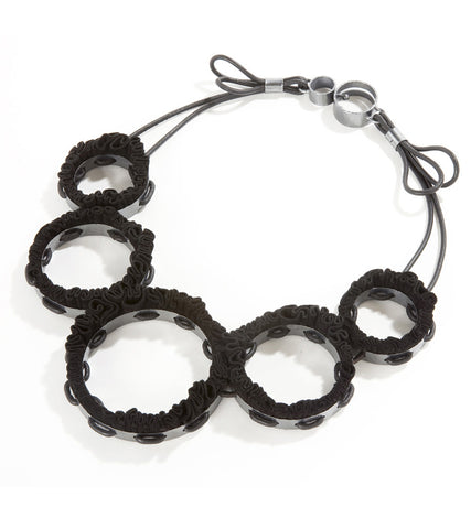 Black Circle Necklace