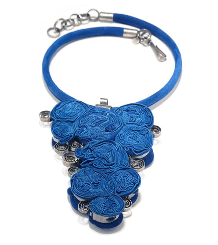 Blue Crunch Necklace