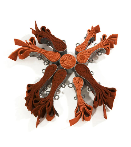 Orange Brooch