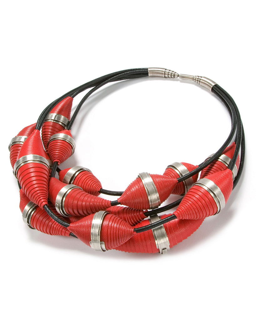 Red Roll Necklace